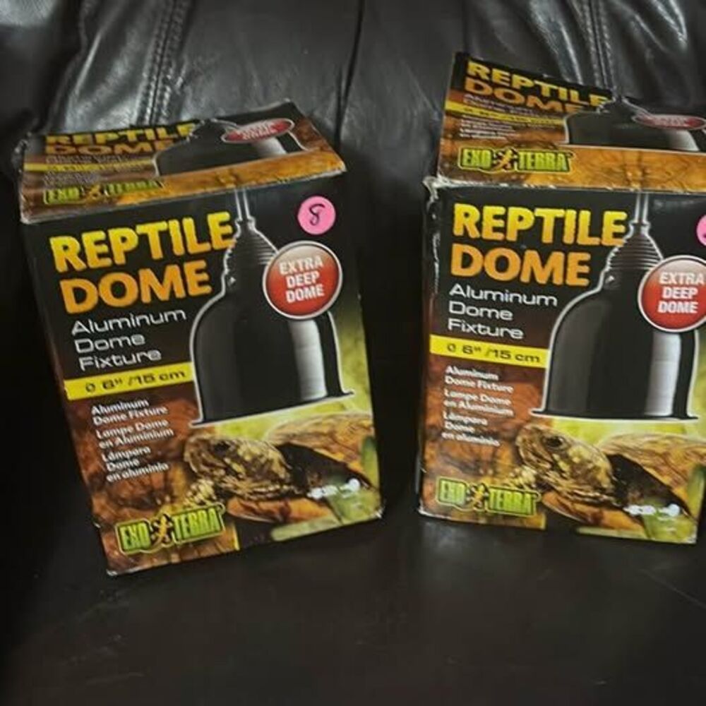 Set of 2 new Reptile Dome Aluminum Dome Fixture